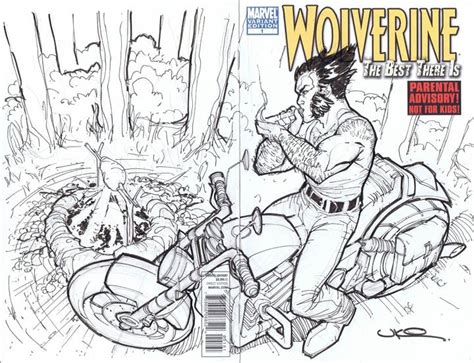Wolverine Sketch Cover Uko Smith Comic Art Wolverine Comics