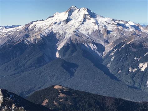 Glacier Peak In The Central Cascade Mountains Seen From The East The