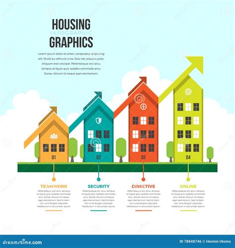 Housing Graphic Infographic Stock Vector Illustration Of Housing