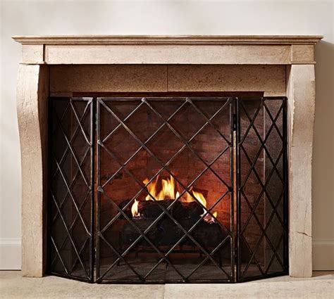 Maybe you would like to learn more about one of these? Lattice Fireplace Triple Screen | Fireplace doors ...