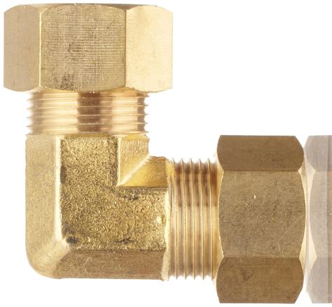 34 X 34 Compression Anderson Metals Brass Tube Fitting Elbow
