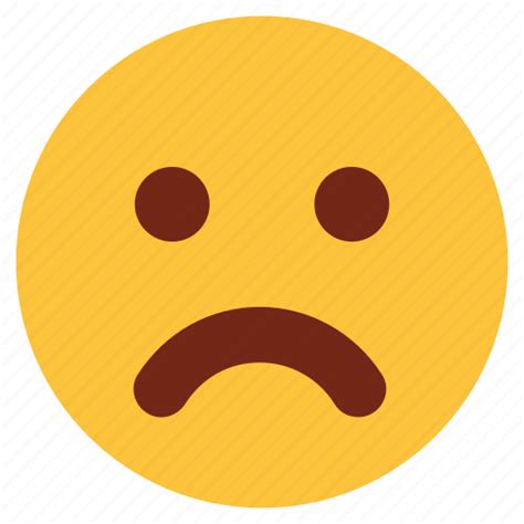 Bemused Cartoon Emoji Emotion Face Nodding Sad Icon