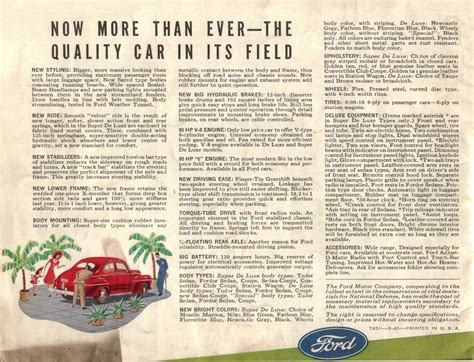 1942 Ford Full Line Brochure