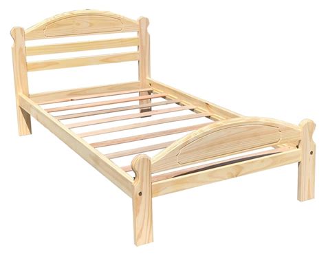 Twin Wooden Bed Frame Unfinished Arizona Single Bed Easy To Etsy Canada