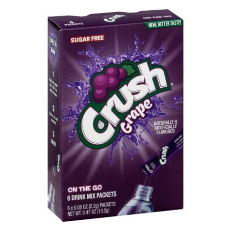 Crush Grape Drink Mix Packets 6 Ct 008 Oz Kroger