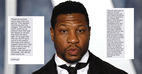 Jonathan Majors Shares Texts From Alleged Victim After Arrest To Prove
