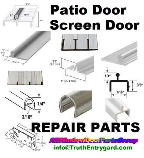 Caradco Patio Door Track Assembly Caradco Sliding Patio Door Repair