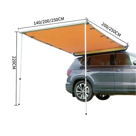 Auvent latéral de voiture tente latérale universelle lucarne d extérieur adapté à la conduite