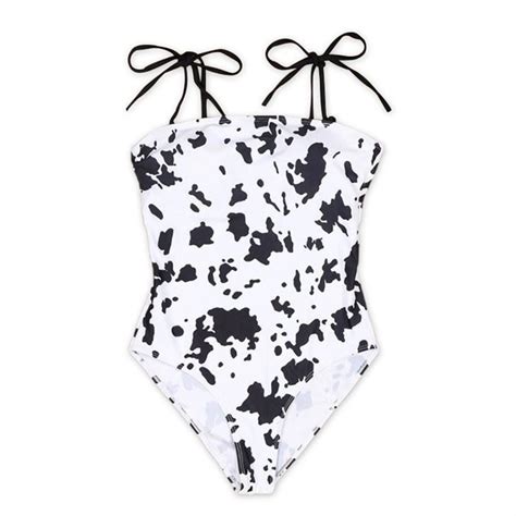 China Customized Cow Print Bathing Suit One Piece Suppliers