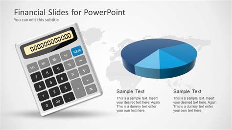 Financial Powerpoint Template With Calculator Slidemodel