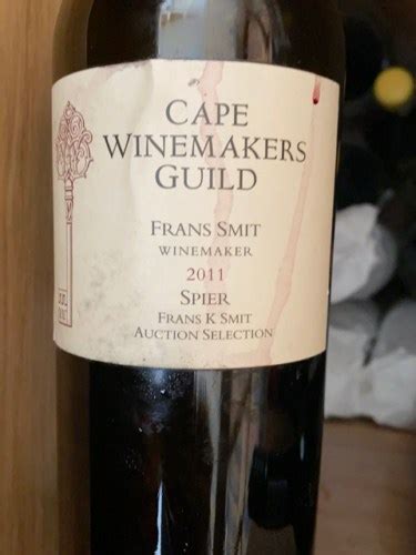 Spier Cape Winemakers Guild Auction Selection Frans K Smit Vivino België