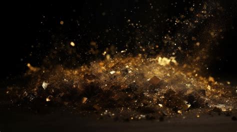 Premium Ai Image Gold Dust Wallpaper Background For Luxury Decor