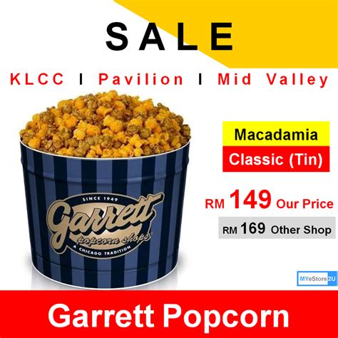 SALE GARRETT Popcorn Tins Petite Classic Garret Garett Caramel