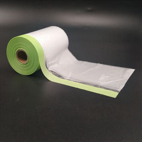 Low Adhesion Masking Tape With Plastic Drape Sheet Film For Painters