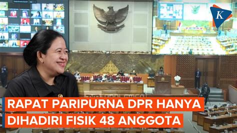 Saat Puan Maharani Kembali Absen Dalam Rapat Paripurna Dpr