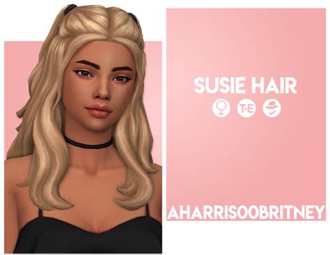 The Sims Resource Aharris00britney S Misty Hair Recolor Mesh Needed