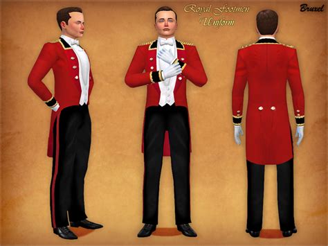 Royal Footmen Uniform By Bruxel At Tsr Sims 4 Updates