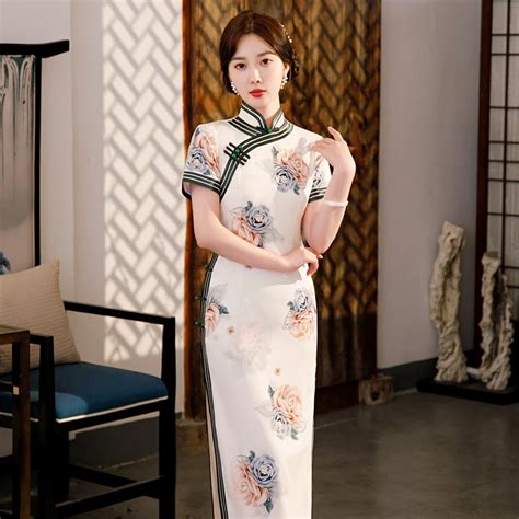 50 Cheongsam Qipao Retro Womens Chinese Dress Newhanfu