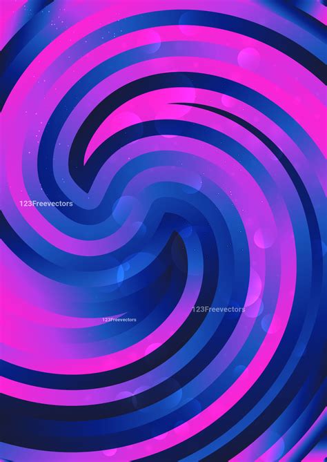 Pink And Blue Abstract Twirling Vortex Background Graphic