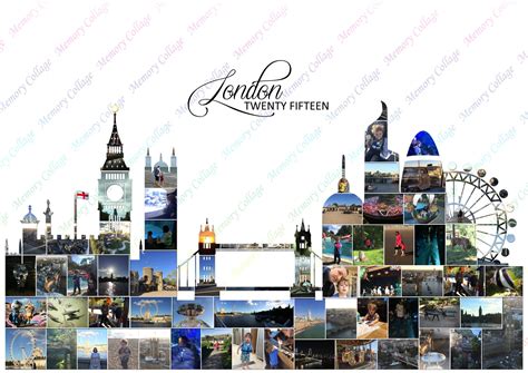 London Skyline Photo Collage Memory Collage