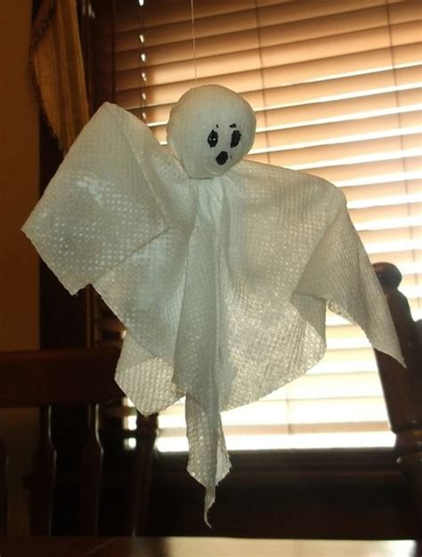 Diy Paper Towel Halloween Ghosts Feltmagnet
