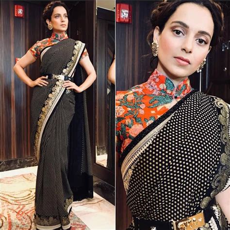 Spotted Kangana Ranaut Looks Like A Diva In A Saree From The Latest