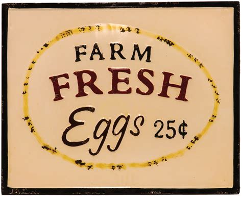 Farm Fresh Eggs Vintage Sign Bee Equipment