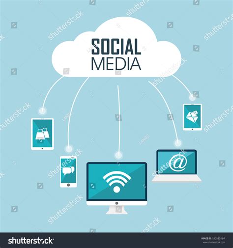 Abstract Social Media Background Some Special Stock Vector Royalty