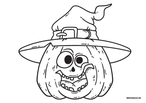 15 dibujos de calabazas de halloween para colorear pequeocio