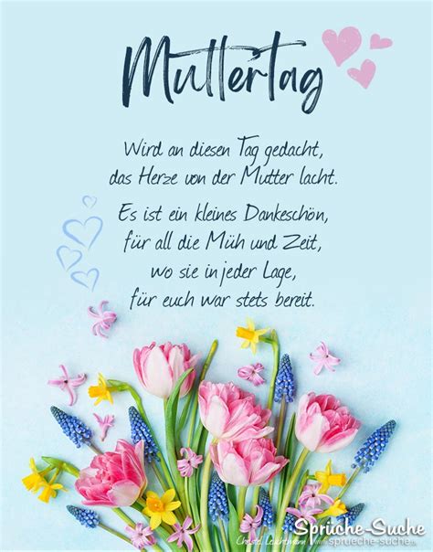 Gedichte zum muttertag sind eine schöne form seine mutter zu würdigen. Gedicht für Muttertag - Das Herze von der Mutter lacht ...