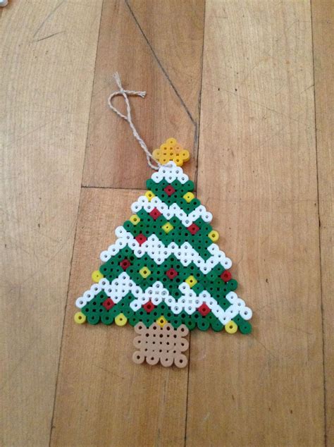 Christmas Tree Hama Perler Beads By Claudia Vendette Hama Beads