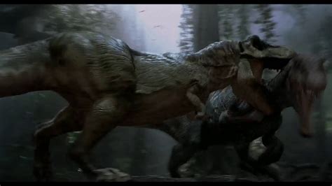 Jurassic Park 3 Hd Spinosaurus Vs Tyrannosaurus Rex Youtube