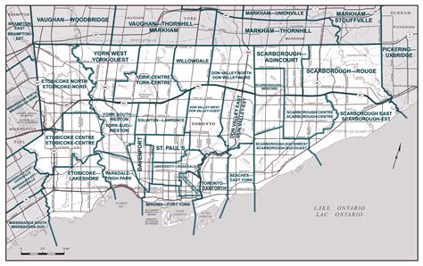 Large Detailed Road Map Of Toronto City Toronto Large Detailed Road