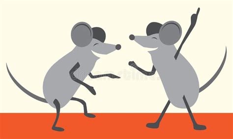 Dancing Mice Stock Vector Illustration Of Animals Happy 259937370