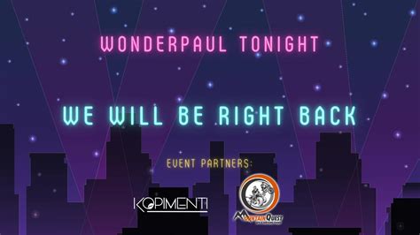 Wonderpaul Tonight Relive Hospital Venmo This Event Is Mr Paul