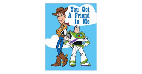 Woody And Buzz Youve Got A Friend In Me Postcard