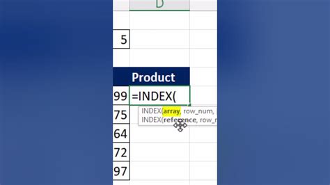 Index And Randarray Functions To Create Table Of Data Short Excel