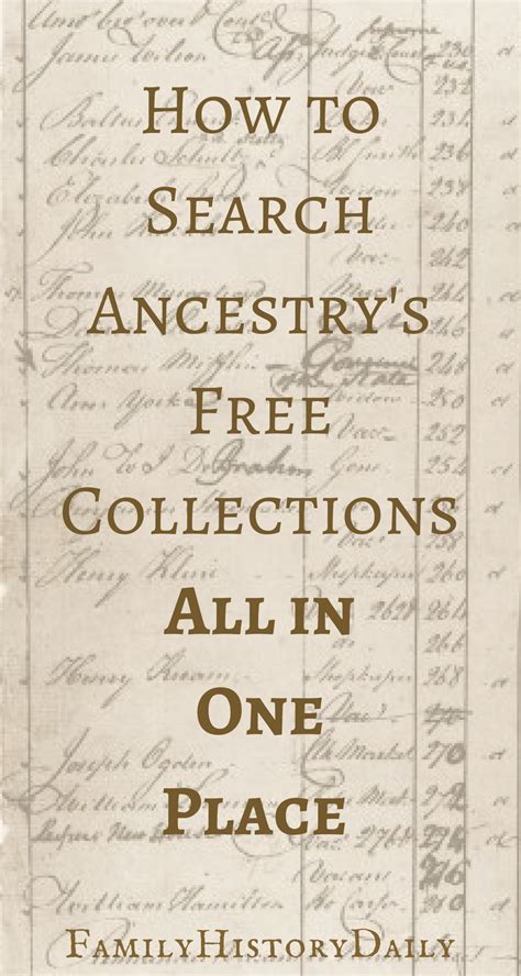 How To View Thousands Of Free Records On Ancestry Without A
