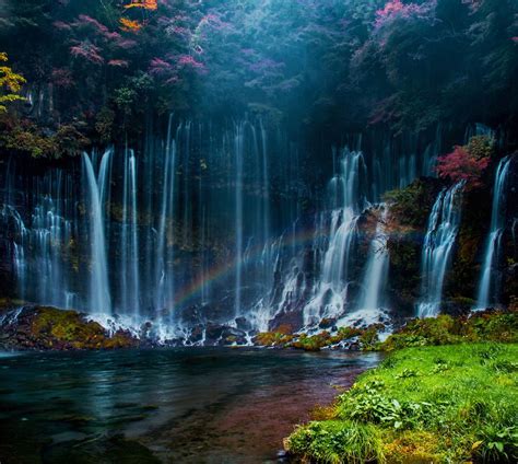 Shiraito Falls Japan Beautiful Waterfalls Waterfall Nature Scenes