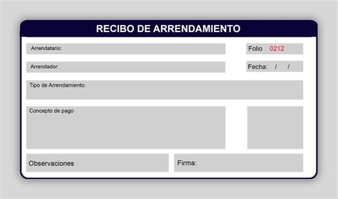 Formato De Recibo De Renta Para Imprimir Image To U