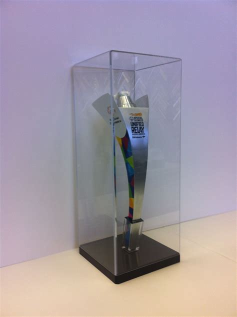 Olympic Torch Custom Plexiglass Display Box By Central Galleries