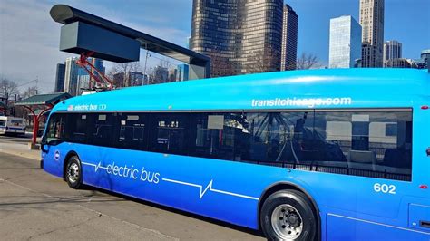 Ctas New Bright Blue Electric Buses Are A Down Payment On A Green