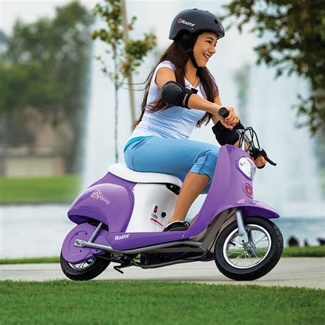 RAZOR Pocket Mod Betty Euro Electric Scooter Purple For Parts