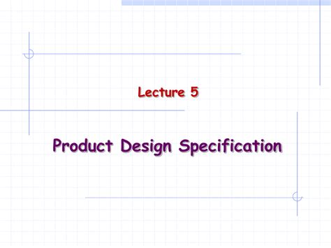 Product Design Specification