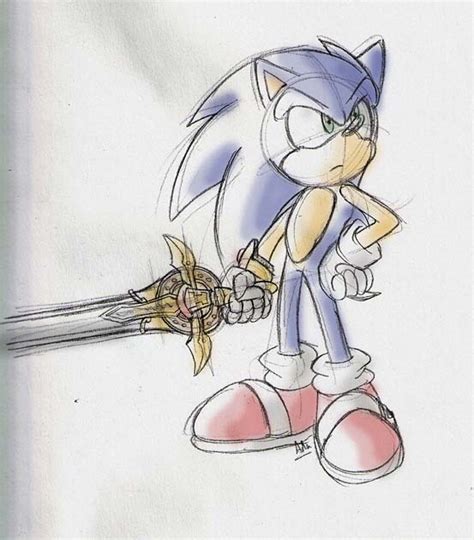 Sonic And His Sword V2 By Thepandamis On Deviantart