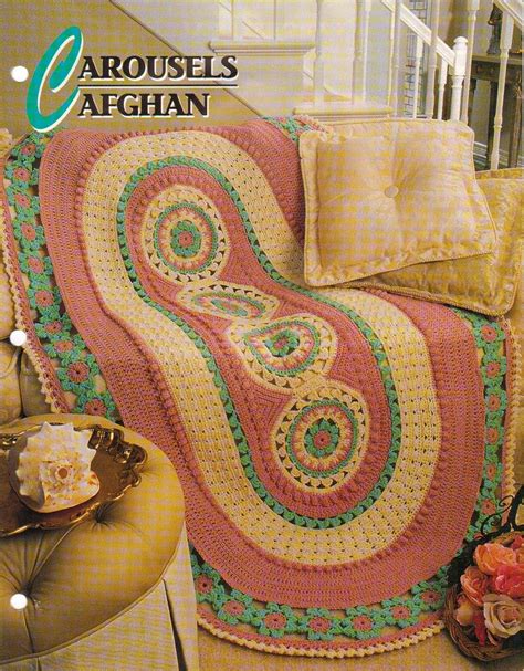 Annie's crochet striped afghan club subscription box | subboxy. CAROUSELS AFGHAN CROCHET PATTERN ONLY ANNIE'S CROCHET ...