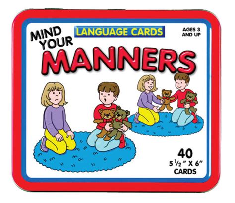 Mind Your Manners Language Cards Janelle Publications Creative