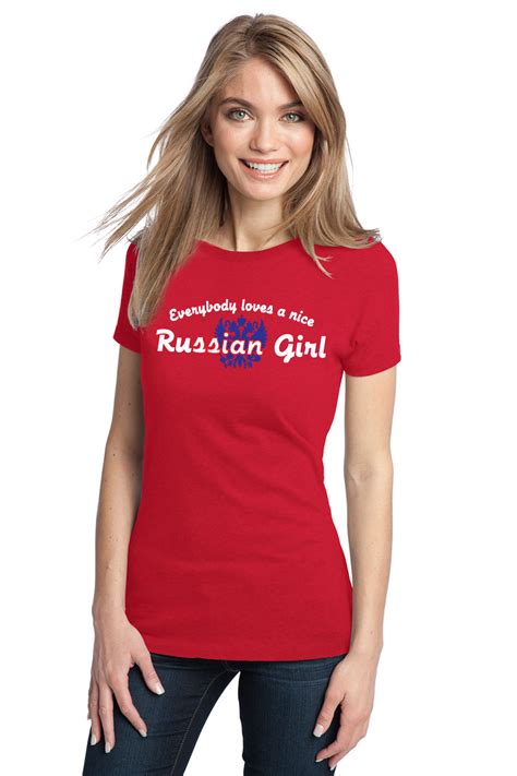 Girly casual wear idea style fall 2020 cute korean amazon tiktok highschool. EVERYBODY LOVES A NICE RUSSIAN GIRL Adult Ladies' T-shirt ...