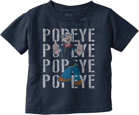 Amazon Com Popeye The Sailor Man On Repeat Retro Babe Babe Girl T Shirt Clothing Shoes