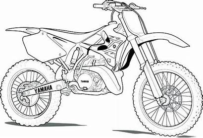 Dirt Bike Coloring Pages Sketch Colouring Printable